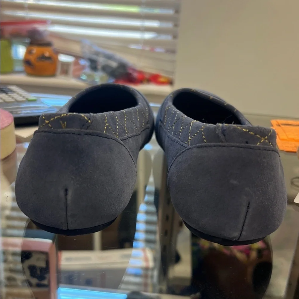 Lands' End Women's Quilted Blue Flats NWOT